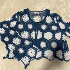 PAGEBOY フラワーレースカーディガン