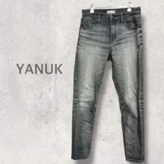 【ヤヌーク】デニムパンツ スキニー ジーンズ Gパン　カジュアル コットン