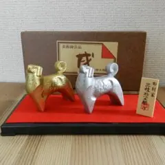 美品】三枝惣太郎 鶏 親子 金 銀 置物 工芸品 箱 - メルカリ