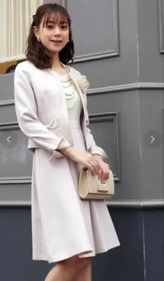 極美品 ルイルエブティック ノーカラー フレア ワンピース XL
