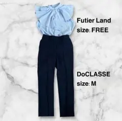 【コーデ売り】オフィスカジュアル　きれいめコーデ　爽やかブルーコーデ　出勤コーデ