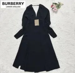 【新品】現行 バーバリー S シルク ロングワンピース プリーツのサムネイル