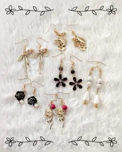 ハンドメイドピアス まとめ売り