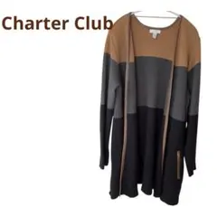 Charter Club 長袖カーディガン 1X