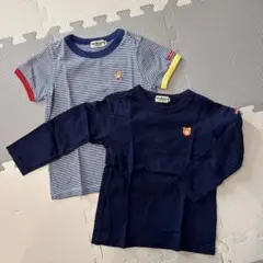 Tシャツセット（ストライプ・ネイビー）