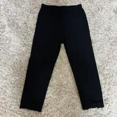 レディース　レギンス　黒　M〜L 裾レース