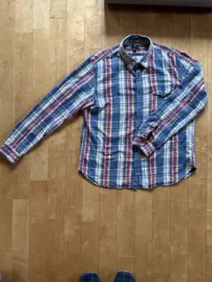 J.Crew ネルシャツ チェック 長袖 XL メンズ 秋冬 赤 青 アメカジ