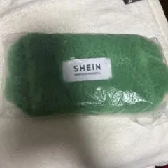 SHEIN ボアポーチ グリーン