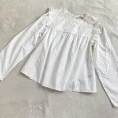 【極美品】ZARA HOME フリルコットンブラウス Sサイズのサムネイル
