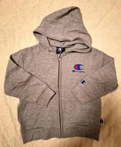 子供 キッズ パーカー 110㎝ Champion グレー