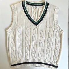 GU チルデンケーブルベスト ニットベスト XL