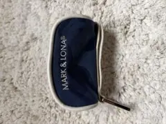 MARK & LONA ネイビー ボールポーチ