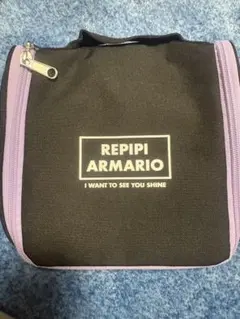 REPIPI ARMARIO 収納ポーチ 黒/紫