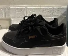 PUMA 厚底スニーカー ブラック 24.5cm