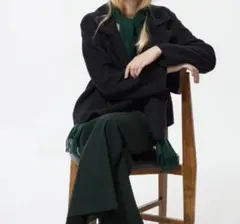 UNIQLOダブルフェイスショートコートリラックスフィット