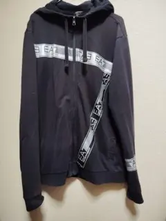 EA7 EMPORIO ARMANI ジップアップパーカーブラック
