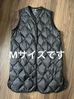 UNIQLO ユニクロ　ウルトラライトダウン　ロングベスト　ブラック　黒　M
