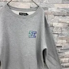 ゆ*ゃ様 BILLABONG ビラボン ロゴ刺繍長袖スウェットトレーナー グレー
