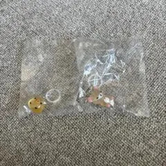 リラックマ クリア マスコット チャーム めじるしアクセサリー 2点セット