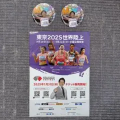 東京2025世界陸上 チラシ
