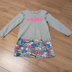 X-girl　ワンピース　110　グレー