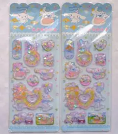 ウォーターシール　水シール　シナモロール　サンリオ　立体シール