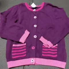 ⭕H&M　紫カーディガン　92サイズ♪