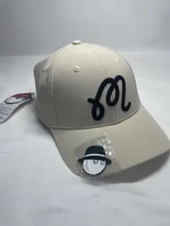 【正規品・新品】マルボンゴルフ　キャップ　ベージュ ベージュ系 Malbon Golf(マルボンゴルフ) 帽子(レディース