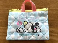 サンリオキャラクターズ　レトロレッスンバッグ　ミニキーホルダー　ポチャッコ