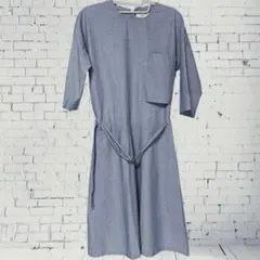 MAISONKITSUNE メゾンキツネ シャツワンピース 半袖 ベルト付 Sのサムネイル