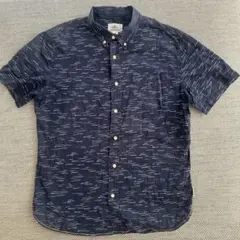 Surfside Supply 半袖シャツ ネイビー　Mサイズ ボタンダウン