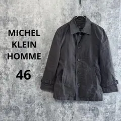 n20【ミッシェルクランオム】ステンカラーコート ライナー付き