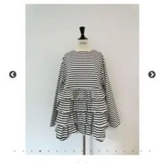 ロージーモンスター　kurage border tunic 黒