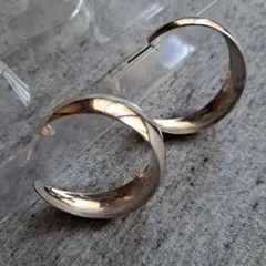 シルバー 輪っかピアス キャッチなし Silver925ではない