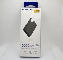 新品未開封 エレコム5000mAh モバイルバッテリーのサムネイル