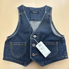 コムサイズム　デニムベスト　110