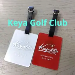 芥屋ゴルフ倶楽部 ネームプレート 60th 記念　赤&白　2個