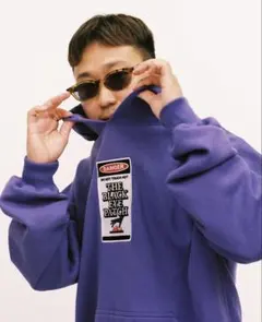BLACK EYE PATCH 紫 パーカー
