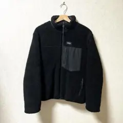 TAION リバーシブルジャケット ダウン＆ボア ブラック×ブラック Mサイズ