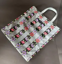 FEILER フェイラー トートバッグ ストライプ 花柄 A4収納可