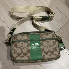 COACH ショルダーバッグ ブラウン/グリーン