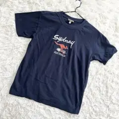 Oz Designs tシャツ 半袖　オーストラリア　刺繍　ネイビー　（S相当）