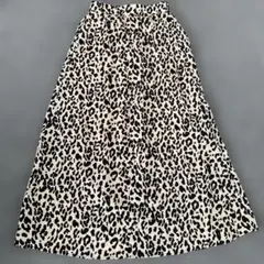 GRL ヒョウ柄 フレアロングスカート M