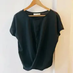 GALLARDAGALANTE 異素材切り替え ドレープカットソー フリーサイズ