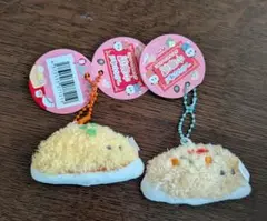 つぶらな瞳の中華街ぷちマスコットBC キーホルダー2個　ちゃーはん　てんしんはん