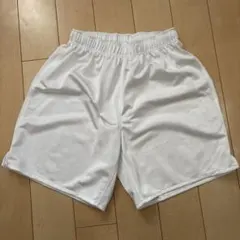 サッカー　ホワイト ハーフパンツ 160 ポリエステル製