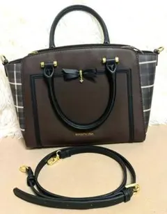 新品サマンサベガ■ブラウン　トートショルダーバッグサマンサタバサ　コーチ