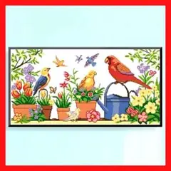 クロスステッチキット 11CT 刺繍キット 刺繍道具 刺繍花と鳥の刺繍作成キット