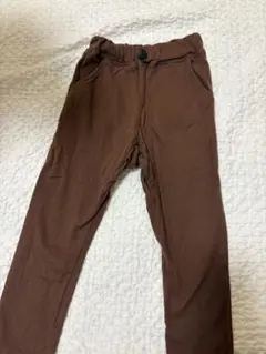 バースデイ　裏起毛 ブラウン 長ズボン 100cm