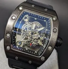 自動巻き メンズ腕時計 リシャール・ミルとマクラーレン スケルトン